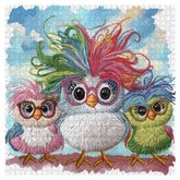 Colorful Funny Chicks Jigsaw Puzzle 1000 Piece